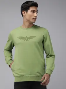Park Avenue Brand Logo Printed Long Sleeves Sweatshirt