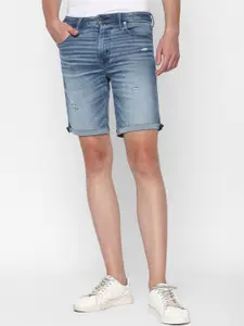 AMERICAN EAGLE OUTFITTERS Men Washed Pure Cotton Denim Shorts