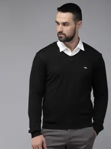 Park Avenue Long Sleeves V-Neck Knitted Reversible Pullover