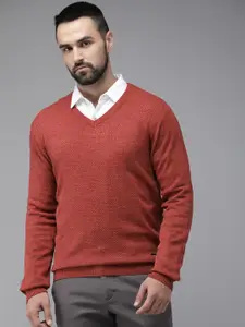 Park Avenue Long Sleeves V-Neck Knitted Pullover
