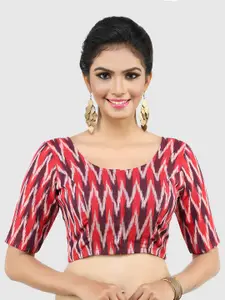 Madhu Fashion Printed Cotton Saree Blouse