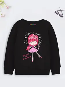 Trampoline Girls Graphic Printed Cotton Pullover