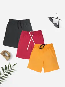 CHIMPRALA Boys Pack Of 3 Cotton Shorts