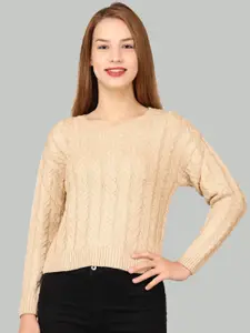 LA-VITA Self Design Woollen Pullover Sweater