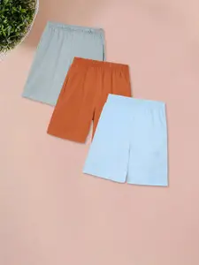 CHIMPRALA Girls Pack Of 3 Cotton Shorts