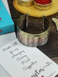 EL REGALO Copper Bracelet Rakhi Gift Set