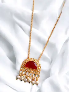 Silvermerc Designs Gold-Plated Kundan-Studded Necklace