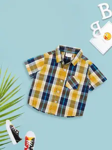MeeMee Infants Boys Tartan Checks Cotton Casual Shirt