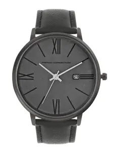French Connection Men Leather Straps Analogue Watch FCN00048I