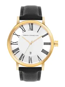 French Connection Men Leather Straps Analogue Watch FCN00045A