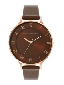 French Connection Women Leather Straps Analogue Watch FCN00075I