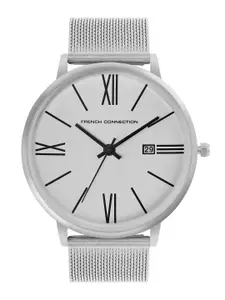 French Connection Men Stainless Steel Bracelet Style Straps Analogue Watch FCN00048G