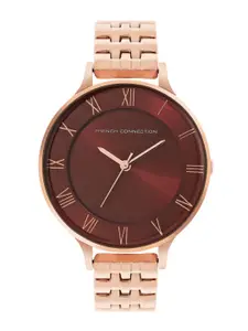 French Connection Women Stainless Steel Bracelet Style Straps Analogue Watch FCN00075D