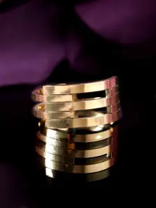 Rubans Voguish Gold-Plated Adjustable Finger Ring