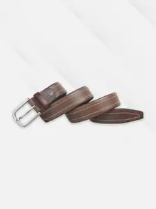 ACCEZORY Men Brown Leather Belt