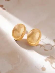 Rubans Voguish 18k Gold-Plated Stainless Steel Tarnish-Free Demi-Fine Geometric Earrings