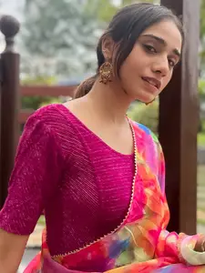 Bindigasm's Advi  Embellished Readymade Saree Blouse
