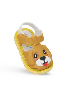 Yellow Bee Infant Boys Puppy Comfort Sandals  With Velcro Closure