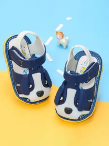 Yellow Bee Infant Boys  Cute Puppy Comfort Sandals With Velcro Closure