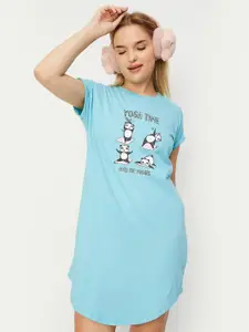 max Graphic Printed Pure Cotton T-Shirt Nightdress