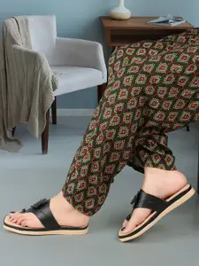 XE Looks Laser Cut Embellished Lightweight Open Toe Flats