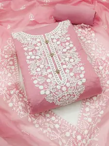 MANVAA Embroidered Unstitched Dress Material