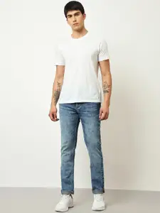 Lee Men Slim Fit Heavy Fade Stretchable Cotton Regular Jeans