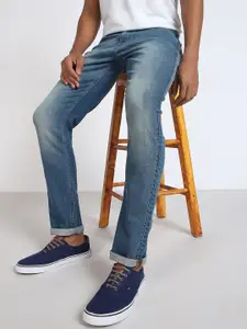 Lee Men Bruce Skinny Fit Clean Look Light Fade Mid-Rise Jeans