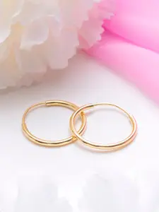 Zavya Gold-Plated Circular Hoop Earrings