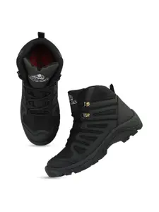 Leo's Fitness Shoes Men Mid-Top Lace-Up Trekking Shoes