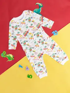 Pantaloons Baby Printed Pure Cotton T-Shirt & Trousers