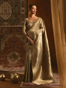 Soch Woven Design Zari Tussar Saree