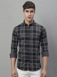 Majestic Man Standard Slim Fit Tartan Checks Pure Cotton Checked Casual Shirt
