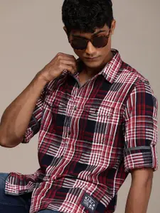 The Roadster Life Co. Pure Cotton Checked Casual Shirt