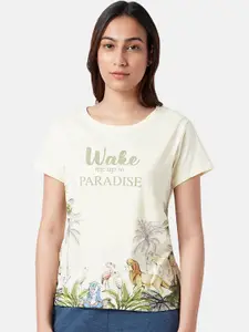 Dreamz by Pantaloons Printed Cotton Lounge T-Shirt