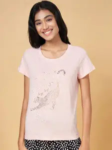 Dreamz by Pantaloons Printed Cotton Lounge T-Shirt