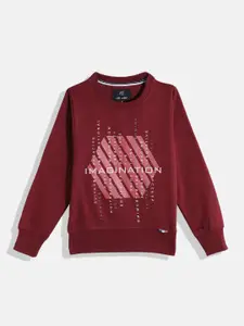 Little Marco Boys Typography Printed Sweatshirt