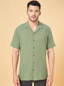 7 Alt by Pantaloons Cuban Collar Cotton Casual Shirt
