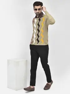 Crimsoune Club Geometric Printed Long Sleeves Pullover