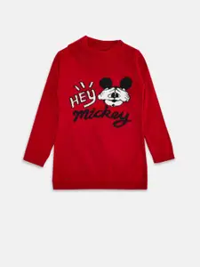 Pantaloons Junior Girls Mickey Mouse Printed Cotton Pullover