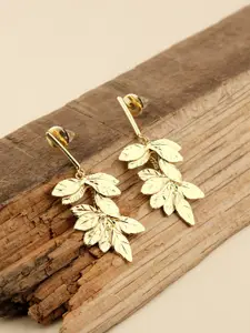 XPNSV Gold-Plated Drop Earrings