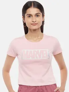 Honey by Pantaloons Marvel Printed Cotton Crop Top