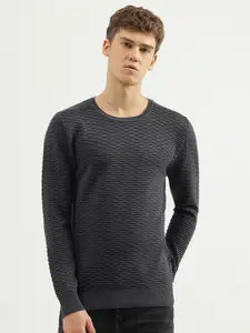 United Colors of Benetton Self Design Cotton Pullover Sweater