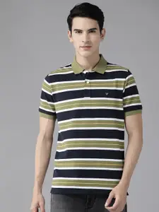 Blackberrys Hypa Fresh Striped Polo Collar Slim Fit T-shirt