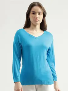 United Colors of Benetton V-Neck Ribbed Pullover Sweater