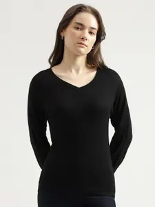 United Colors of Benetton V-Neck Long Sleeves Pullover