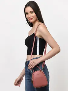 VISMIINTREND Girls Pink Solid Travel Mini Backpack & Handbag