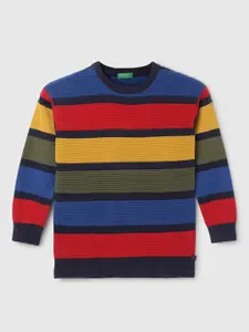 United Colors of Benetton Boys Striped Cotton Pullover