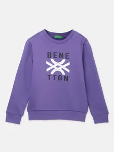 United Colors of Benetton Boys Typography Printed Sweatshirt