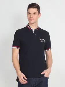 U.S. Polo Assn. Denim Co. Regular Sleeves Slim Fit Pure Cotton Casual T-shirt